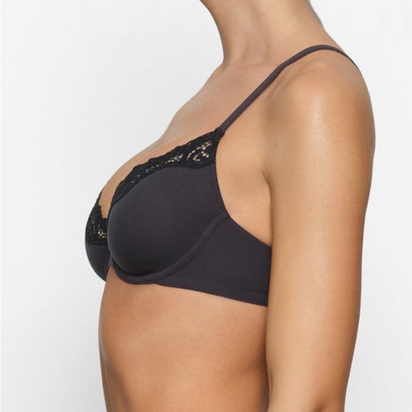 Skims Fits Everybody Lace Unlined Scoop Bra 34DD NWOT - Picture 2 of 5